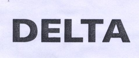 Mẫu nhãn hiệu DELTA