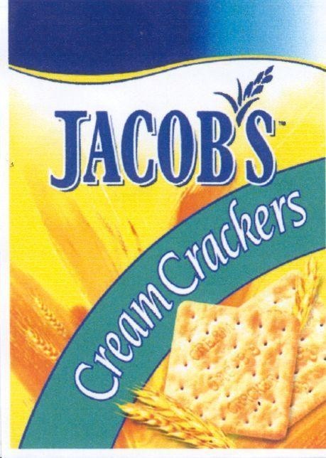 Mẫu nhãn hiệu JACOB'S CREAM CRACKERS