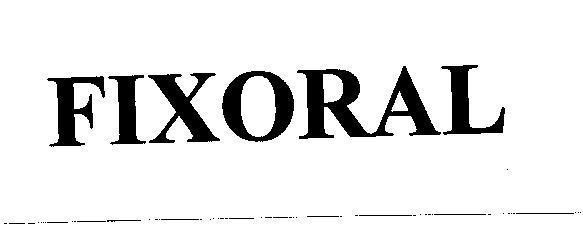 Mẫu nhãn hiệu FIXORAL