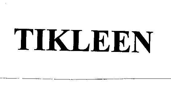 Mẫu nhãn hiệu TIKLEEN