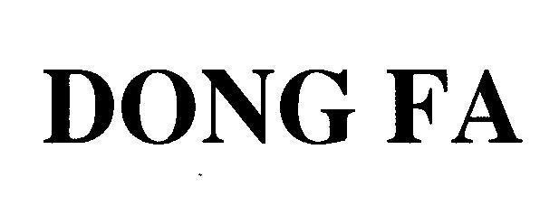 Mẫu nhãn hiệu DONG FA