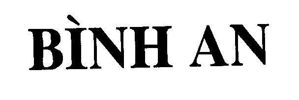 Mẫu nhãn hiệu BìNH AN