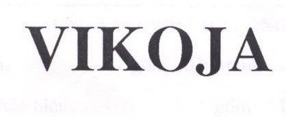 Mẫu nhãn hiệu VIKOJA