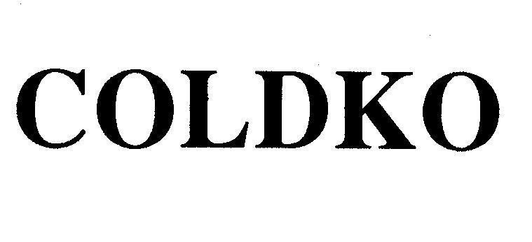 Mẫu nhãn hiệu COLDKO