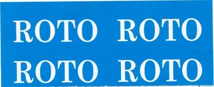 Mẫu nhãn hiệu ROTO