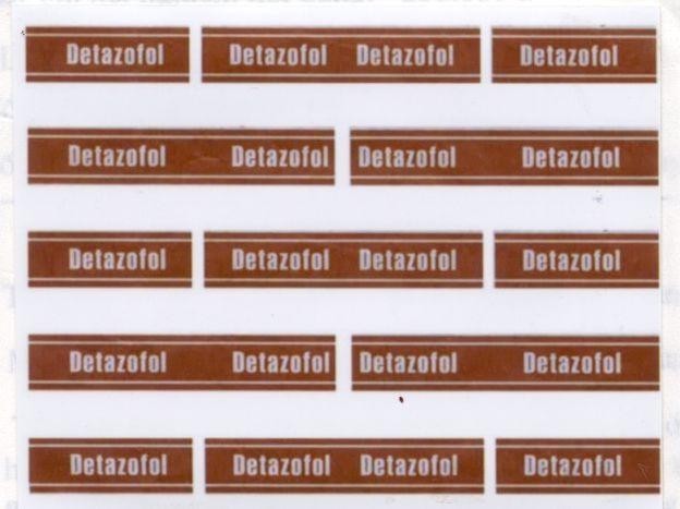 Mẫu nhãn hiệu DETAZOFOL