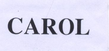 Mẫu nhãn hiệu CAROL