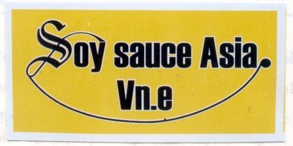 Mẫu nhãn hiệu SOY SAUCE ASIA VN.E
