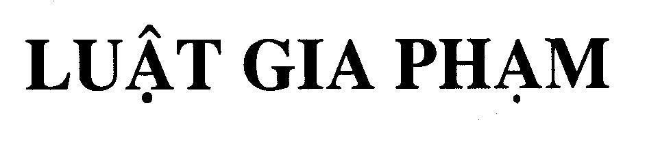Mẫu nhãn hiệu Luật Gia Phạm