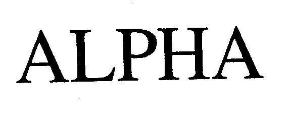 Mẫu nhãn hiệu ALPHA