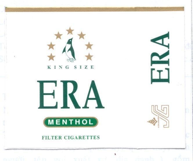 Mẫu nhãn hiệu ERA MENTHOL
