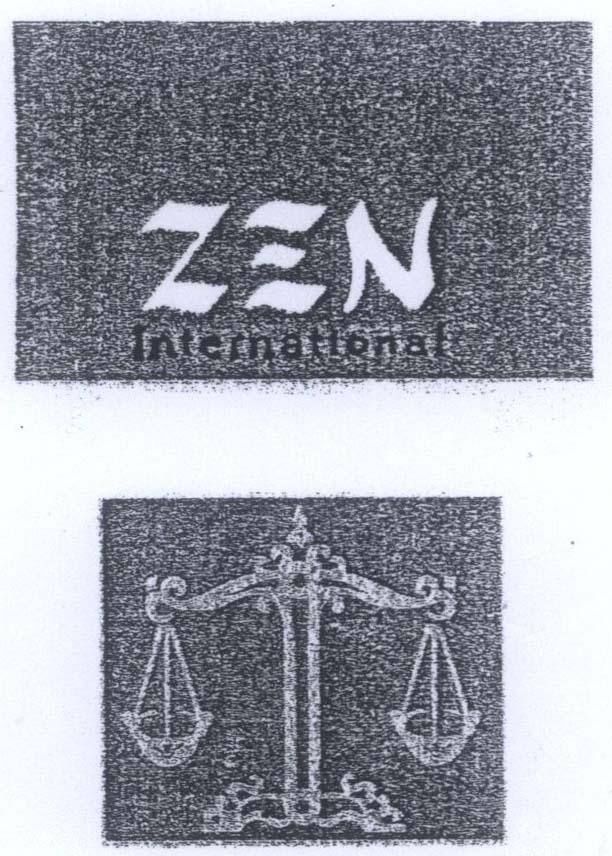 Mẫu nhãn hiệu ZEN INTERNATIONAL