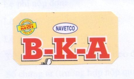 Mẫu nhãn hiệu B-K-A NAVETCO