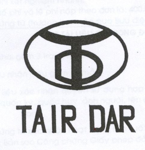 Mẫu nhãn hiệu TAIR DAR TD