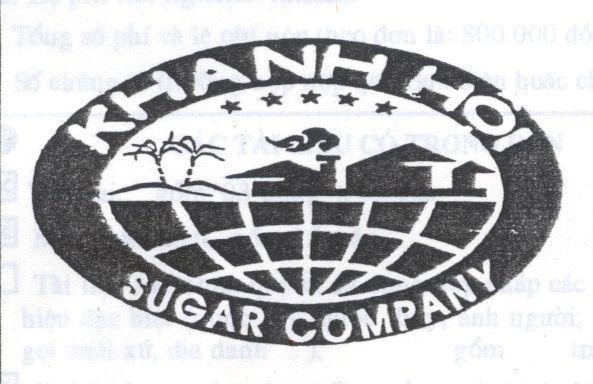 Mẫu nhãn hiệu SUGAR COMPANY KHANH HOI