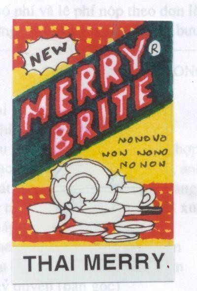 Mẫu nhãn hiệu THAI MERRY NEW MERRY BRITE