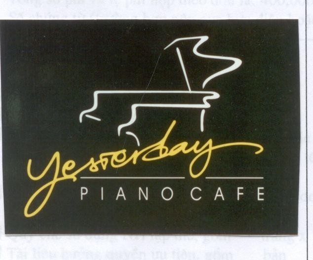 Mẫu nhãn hiệu YESTERDAY PIANO CAFE