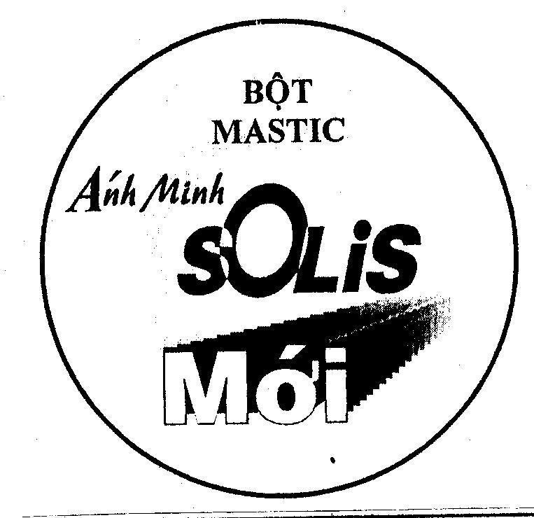 Mẫu nhãn hiệu BộT MASTIC áNH MINH SOLIS MớI