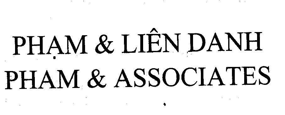 Mẫu nhãn hiệu PHạM & LIêN DANH PHAM & ASSOCIATES