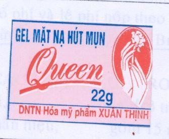 Mẫu nhãn hiệu GEL Mặt Nạ Hút Mụn QUEEN DNTN Hoá mỹ phẩm Xuân Thịnh