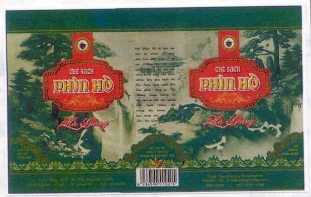 Mẫu nhãn hiệu Chè Sạch PHIN HO Thăng Long