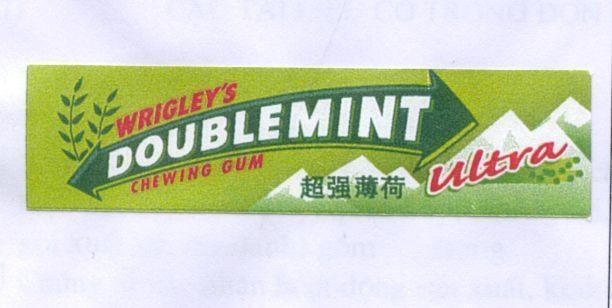 Mẫu nhãn hiệu WRIGLEY'S DOUBLEMIMT ULTRA