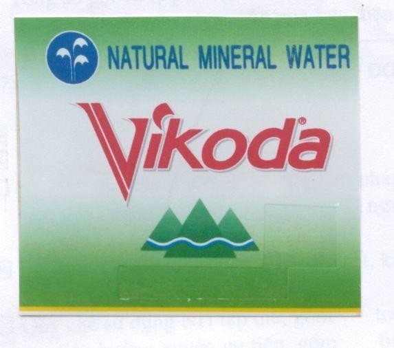 Mẫu nhãn hiệu VIKODA NATURAL MINERAL WATER