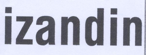 Mẫu nhãn hiệu IZANDIN