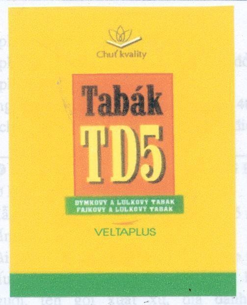 Mẫu nhãn hiệu TABAK TD5 VELTAPLUS CHUT KVALITY