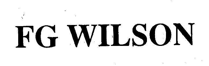 Mẫu nhãn hiệu FG WILSON