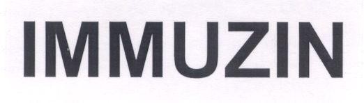 Mẫu nhãn hiệu IMMUZIN