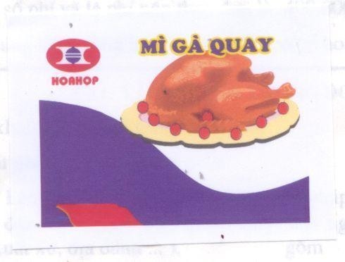Mẫu nhãn hiệu H HOA HOP Mì Gà Quay