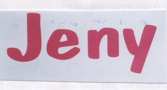 Mẫu nhãn hiệu JENY