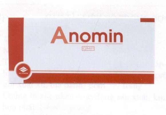 Mẫu nhãn hiệu ANOMIN HG PHARM GMP