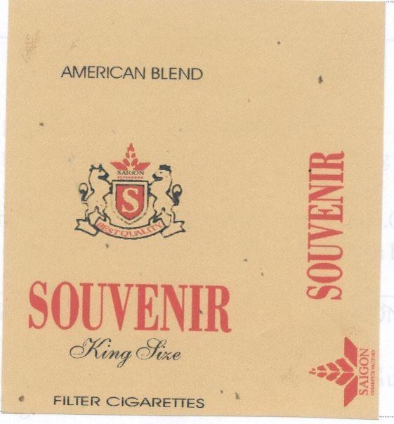 Mẫu nhãn hiệu AMERICAN BLEND SOUVENIR SAIGON S BEST QUALITY