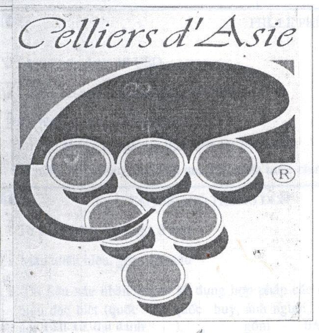 Mẫu nhãn hiệu CELLIERS D'ASIE