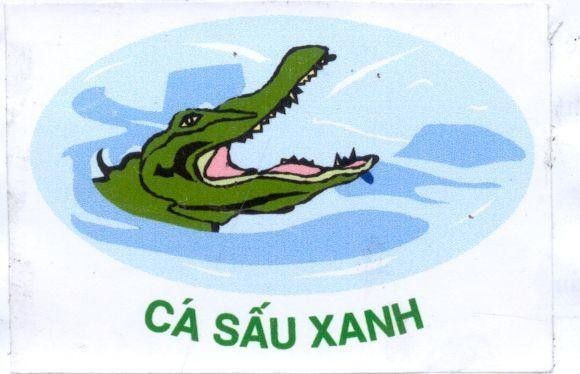 Mẫu nhãn hiệu Cá Sấu Xanh