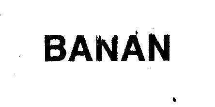 Mẫu nhãn hiệu BANAN