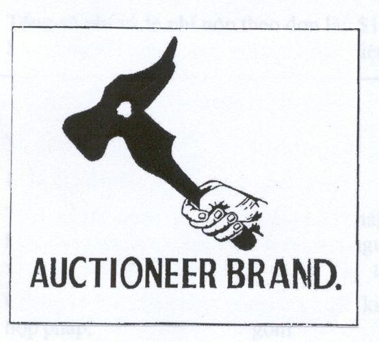 Mẫu nhãn hiệu AUCTIONEER BRAND