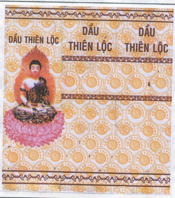 Mẫu nhãn hiệu Dầu Thiên Lộc CO SO VAN LOI