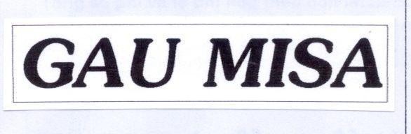 Mẫu nhãn hiệu GAU MISA