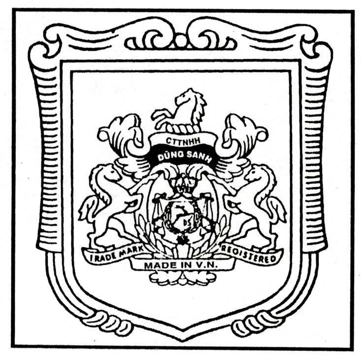 Mẫu nhãn hiệu CTTNHH DUNG SANH TRADE MARK REGISTERED MADE IN V.N