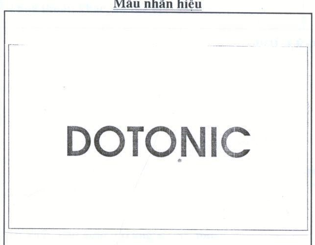Mẫu nhãn hiệu DOTONIC