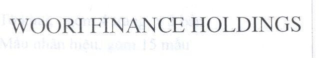 Mẫu nhãn hiệu WOORI FINANCE HOLDINGS