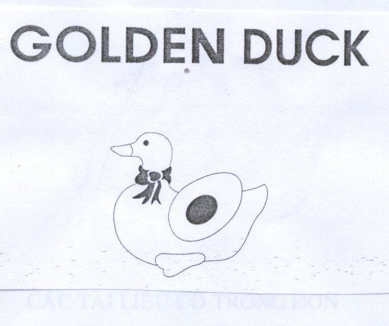 Mẫu nhãn hiệu GOLDEN DUCK