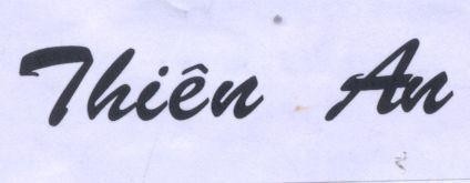 Mẫu nhãn hiệu THIÊN AN