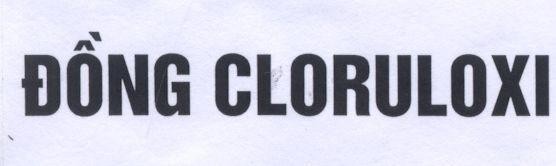 Mẫu nhãn hiệu Đồng CLORULOXI