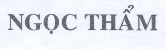 Mẫu nhãn hiệu NGọC THẩM