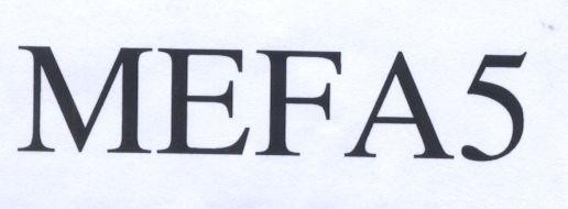 Mẫu nhãn hiệu MEFA5