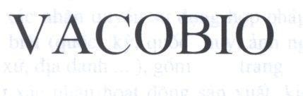 Mẫu nhãn hiệu VACOBIO